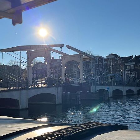 Skinny Bridge Houseboat Amstel View Amsterdam Esterno foto